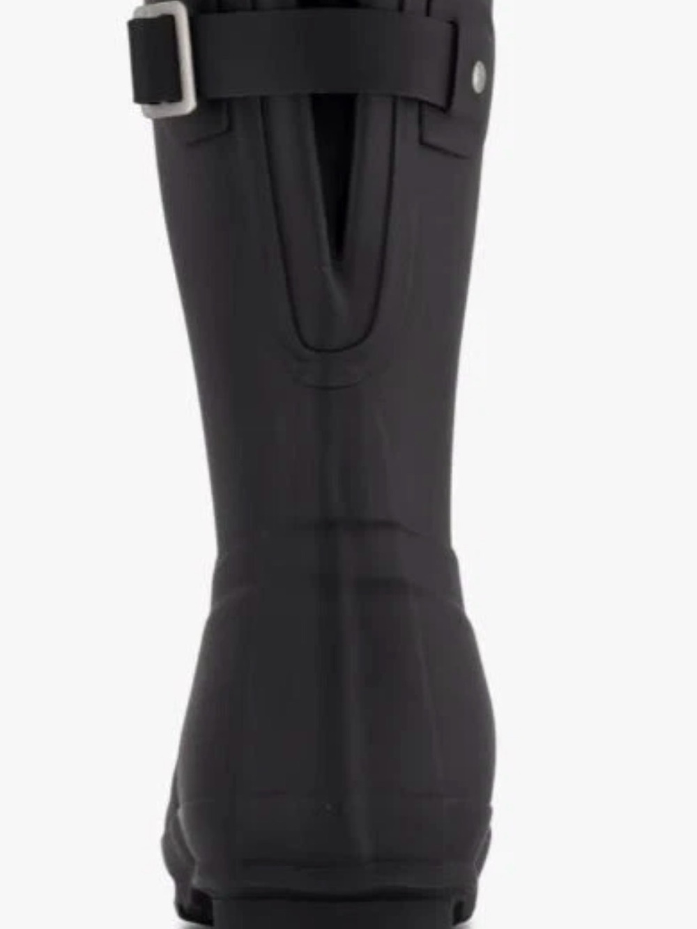 Hunter original Black Matte Short Rain Boots Side Buckle size 10 NEW WITH BOX - Picture 3 of 8